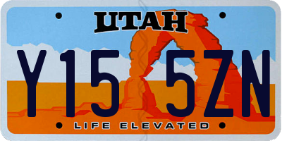 UT license plate Y155ZN