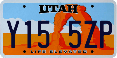 UT license plate Y155ZP
