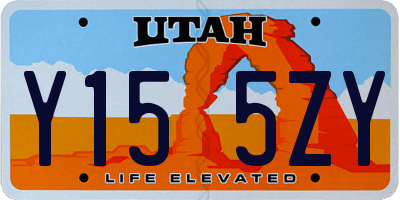 UT license plate Y155ZY