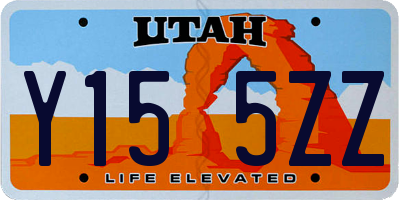 UT license plate Y155ZZ