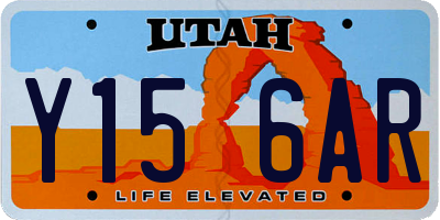 UT license plate Y156AR