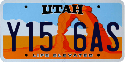 UT license plate Y156AS
