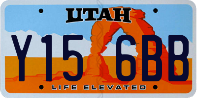 UT license plate Y156BB