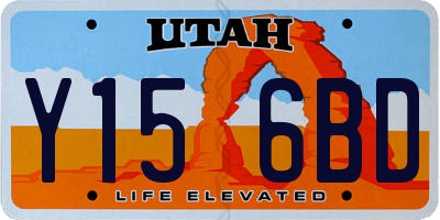 UT license plate Y156BD