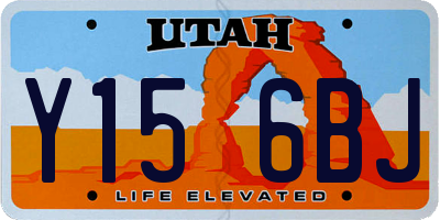 UT license plate Y156BJ