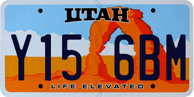 UT license plate Y156BM