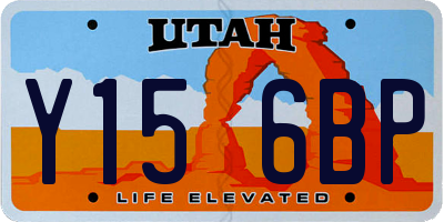 UT license plate Y156BP