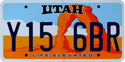 UT license plate Y156BR