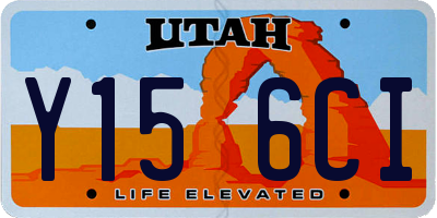UT license plate Y156CI