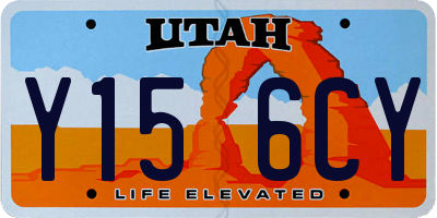 UT license plate Y156CY