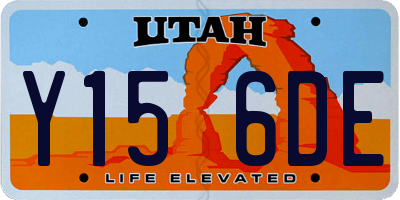 UT license plate Y156DE