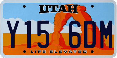 UT license plate Y156DM