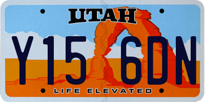 UT license plate Y156DN