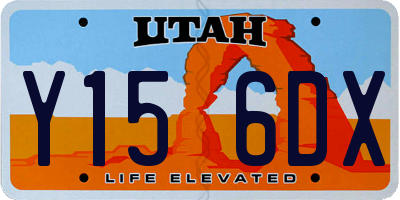 UT license plate Y156DX
