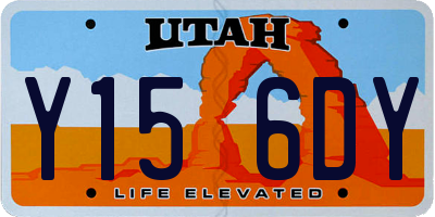 UT license plate Y156DY