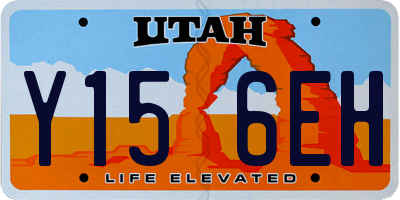 UT license plate Y156EH