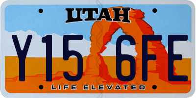 UT license plate Y156FE