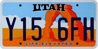 UT license plate Y156FH
