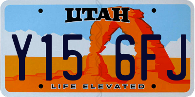 UT license plate Y156FJ