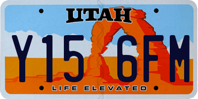 UT license plate Y156FM