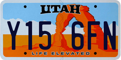 UT license plate Y156FN