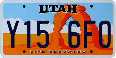 UT license plate Y156FO