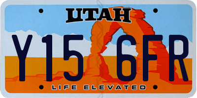 UT license plate Y156FR
