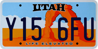 UT license plate Y156FU