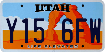 UT license plate Y156FW