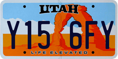 UT license plate Y156FY