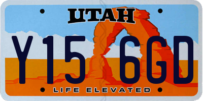 UT license plate Y156GD