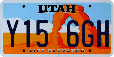 UT license plate Y156GH