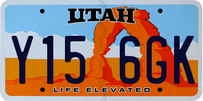 UT license plate Y156GK