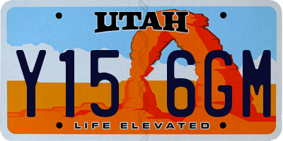 UT license plate Y156GM