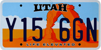 UT license plate Y156GN
