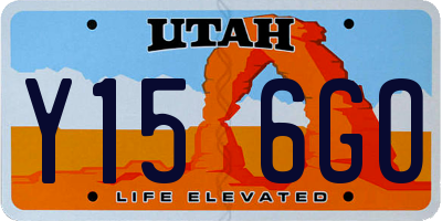 UT license plate Y156GO