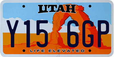 UT license plate Y156GP