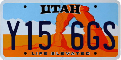 UT license plate Y156GS