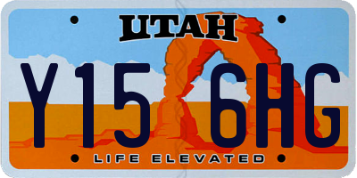 UT license plate Y156HG