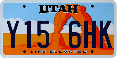 UT license plate Y156HK