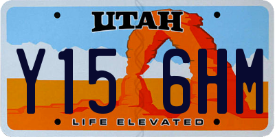 UT license plate Y156HM