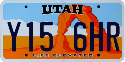 UT license plate Y156HR