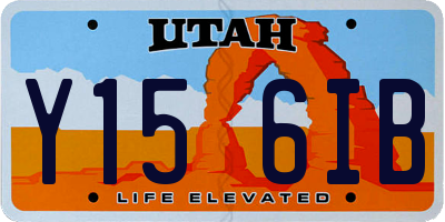 UT license plate Y156IB