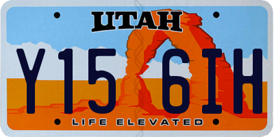 UT license plate Y156IH