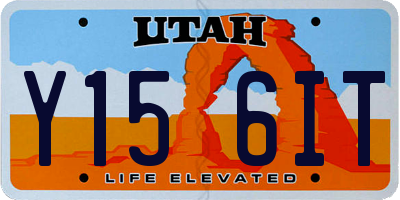 UT license plate Y156IT