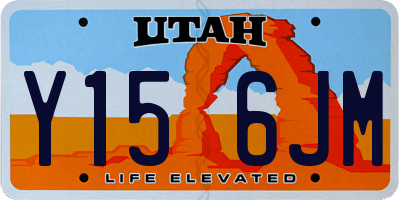 UT license plate Y156JM