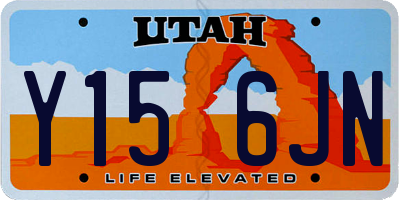 UT license plate Y156JN