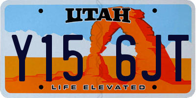 UT license plate Y156JT