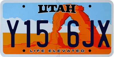 UT license plate Y156JX