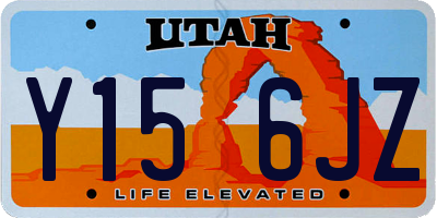 UT license plate Y156JZ